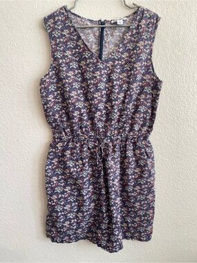 Linen Floral Dress